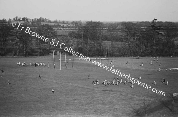 CLONGOWES WOOD COLLEGE  PLAYING FIELDS FROM ROOF OF NEW BUILDING